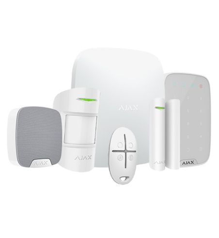 Kit de alarma profesional Ajax, Inalámbrico Certificado Grado 2 Blanco