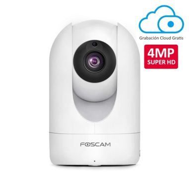 FOSCAM R4M 4MPX P/T WIFI DUAL CON VISIÓN NOCTURNA, DETECCIÓN DE MOVIMIENTO, P2P,