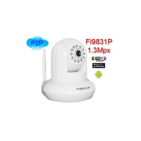 CÁMARAS FOSCAM IP FI9831P (1.3MPX) WIFI MOTORIZADA BLANCA H264 - ONVIF- P2P