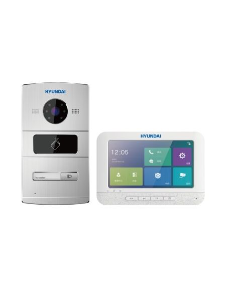 KIT DE VIDEOPORTERO IP DE EXTERIOR + MONITOR IP TÁCTIL DE 7"