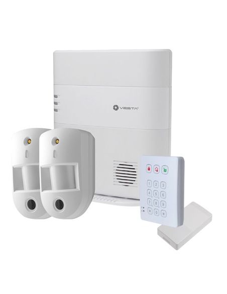 KIT alarma VESTA BY CLIMAX con Central, teclado y 2 detectores PIRCAM