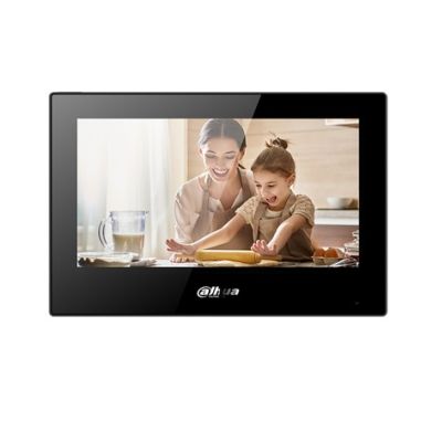 MONITOR IP PoE WIFI PROTOCOLO SIP DAHUA COLOR DE 7" DE COLOR NEGRO