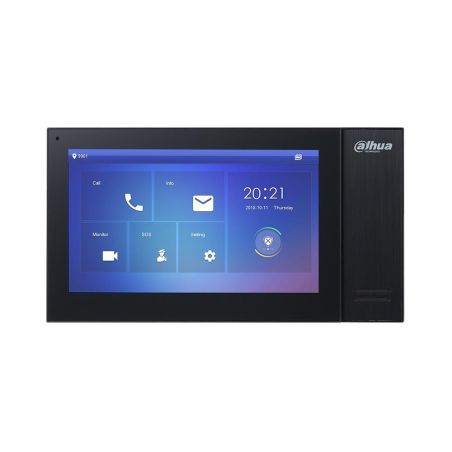 MONITOR SIP A COLOR PoE DAHUA DE 7” PARA INTERIOR