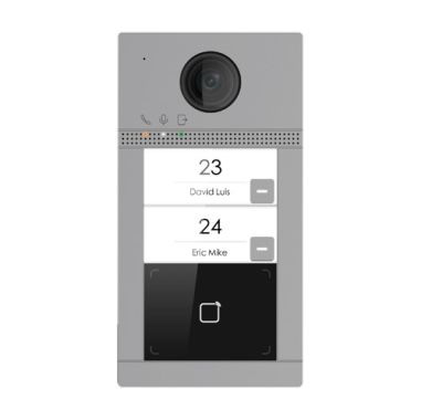 Videoportero IP PoE WiFi Safire con 2 relés, Cámara 2mpx, 2 apartamentos, exterior antivandálico