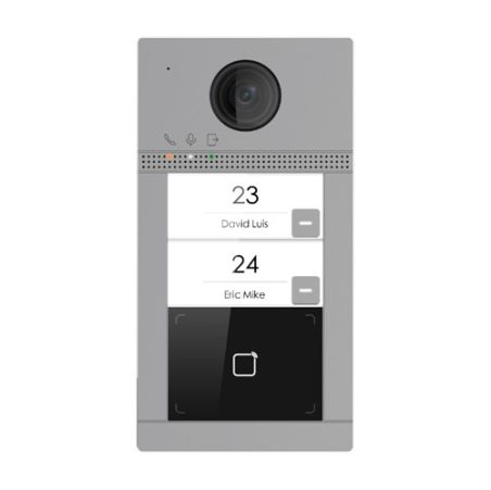 Videoportero IP PoE WiFi Safire con 2 relés, Cámara 2mpx, 2 apartamentos, exterior antivandálico