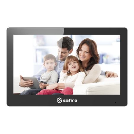 Monitor IP, WiFi, SIP PoE para Videoportero Safire de 10.1", Slot MicroSD, Alarma Audio