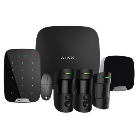 Kit de alarma profesional Ajax Negro Certificado Grado 2 Inalámbrico 868 MHz