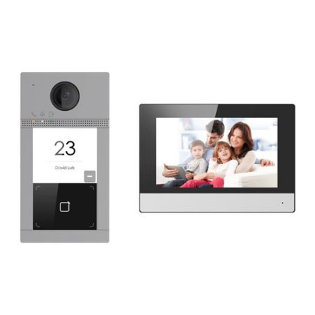 Kit de Videoportero Safire tecnología IP y WiFi, Placa exterior + Monitor y Switch PoE