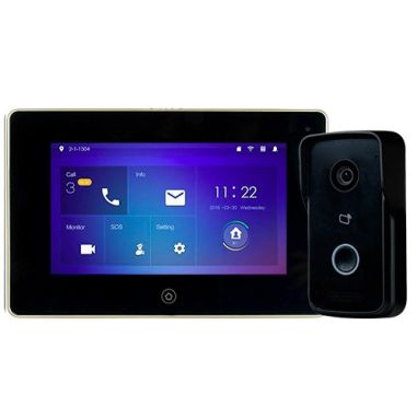 Kit de Videoportero X-Security IP WiFi de 1mpx Placa exterior + monitor 7"