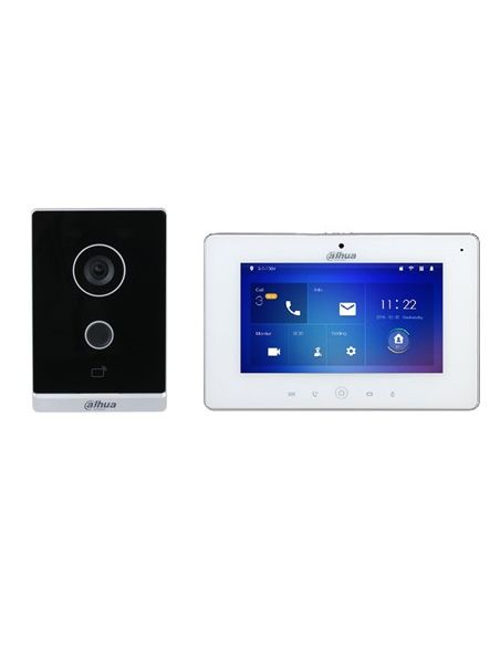 Kit de Videoportero Dahua IP WiFi de 2mpx Placa exterior + monitor a color 7"