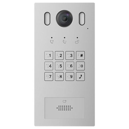 Placa videoportero IP PoE óptica fija 2mpx exterior antivandálica