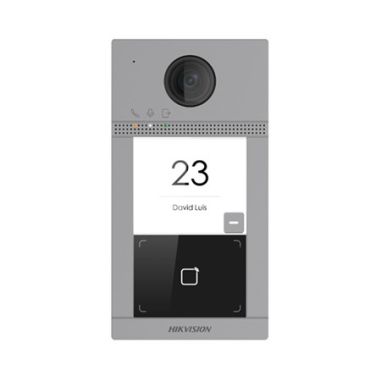 Estación de videoportero IP PoE  wifi Hikvision 2mpx un punto de llamada  para exterior antivandálica