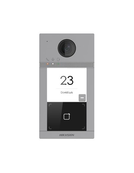 Estación de videoportero IP PoE  wifi Hikvision 2mpx un punto de llamada  para exterior antivandálica