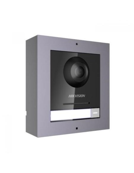 Estación de videoportero Hikvision IP PoE Óptica Fisheye 2mpx exterior