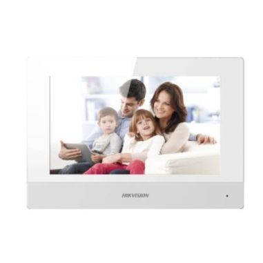 Monitor de videoportero IP PoE Wifi Hikvision  pantalla táctil de 7" para interior Ranura Micro SD