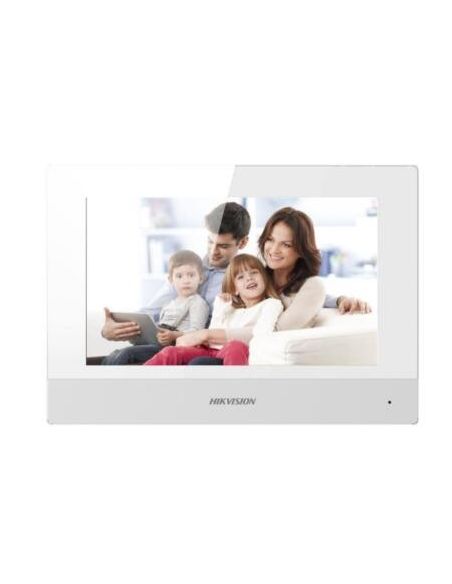 Monitor de videoportero IP PoE Wifi Hikvision  pantalla táctil de 7" para interior Ranura Micro SD
