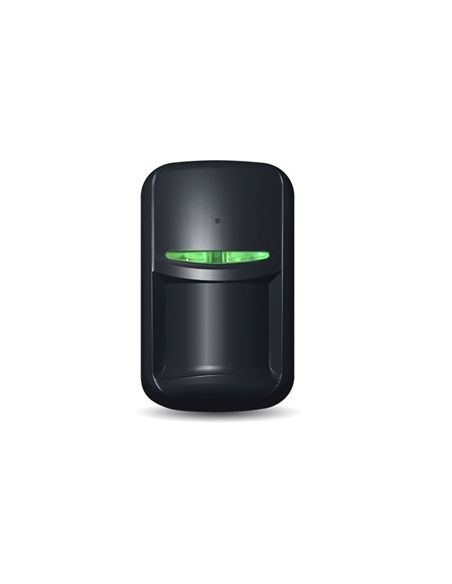 Detector PIR de cortina y de rotura de cristal U-Prox Negro, detección PIR 10M y rotura 8M