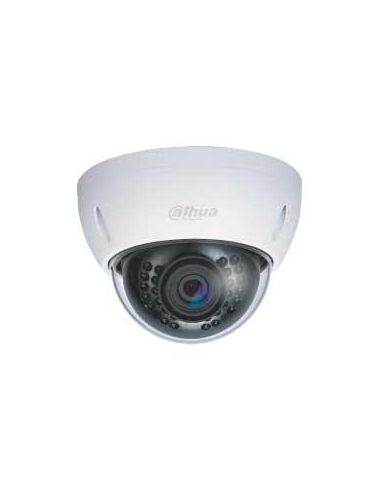 Domo fijo Dahua IP PoE, Óptica fija 1mpx con iluminación IR 30m, antivandálico de exterior Alarma y Audio