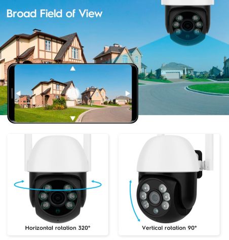 Cámara motorizada WIFI Full-HD con seguimiento compatible con Alexa