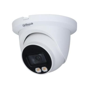 Domo fijo IP PoE Dahua Óptica fija 2mpx a Color con iluminación blanca de 30 m para exterior