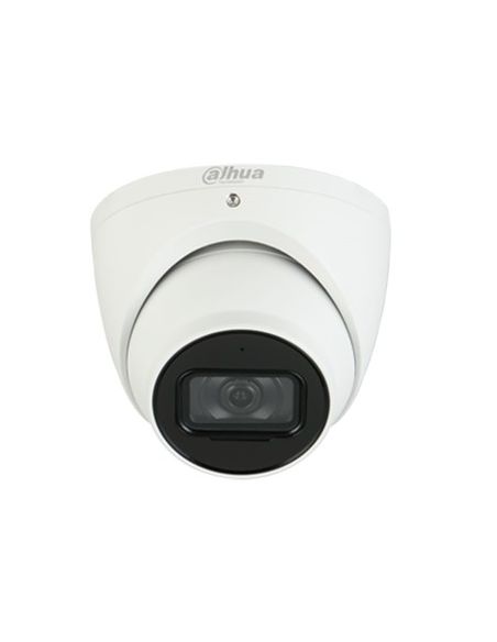 Domo fijo IP PoE Dahua Óptica fija 2mpx para exterior con Smart IR de 50m.