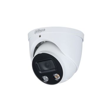 Domo fijo IP PoE Dahua Óptica fija 8mpx (4K) StarLight con iluminación blanca de 30m para exterior.