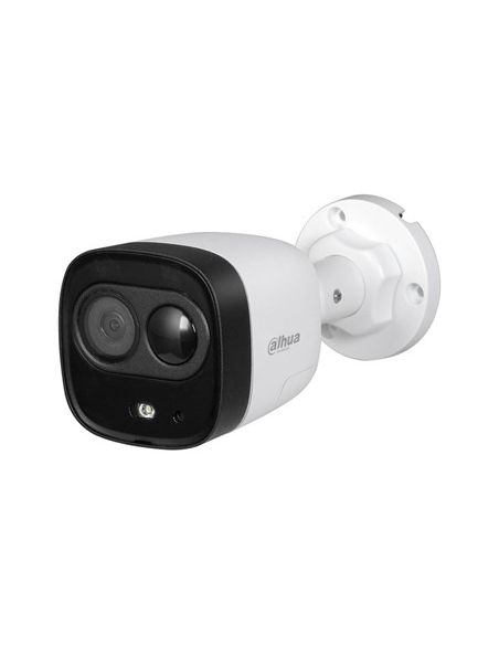 Cámara 4 en 1 Bullet Dahua Óptica fija par exterior con disuasión activa y detector PIR