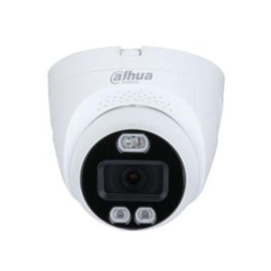 Cámara domo 4 en 1 Dahua Full-Color Óptica fija de 5mpz para exterior iluminación blanca Smart de 40m con Alarma