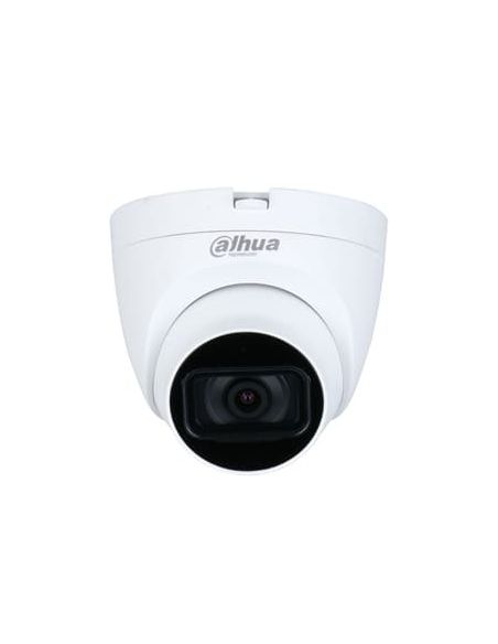 Domo fijo Dahua 4 en 1 serie PRO Óptica fija de 5mp para exterior con Smart IR de 30m con micrófono incorporado.