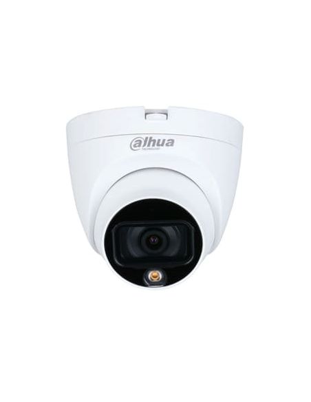 Cámara domo 4 en 1 Dahua Full-Color Óptica fija de 5mp para exterior con Smart Light de 20m Incorpora micrófono