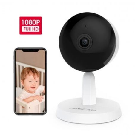 Cámara IP Wifi LAN Foscam de 4mpx P/T seguridad con detección humana AI. Compatible con Alexa y Google assistant