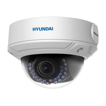 Domo fijo IP con iluminación infrarroja 30m, antivandálico de exterior de 2 megapíxeles