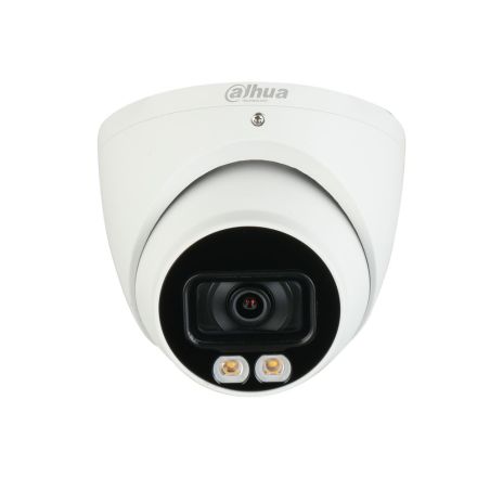 Domo fijo IP AI Series PoE Dahua StarLight con LEDs blancos de 20m, para exterior