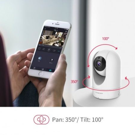 Foscam R2M 2.0Mpx P/T Visión Nocturna, Algoritmo Detección Humana