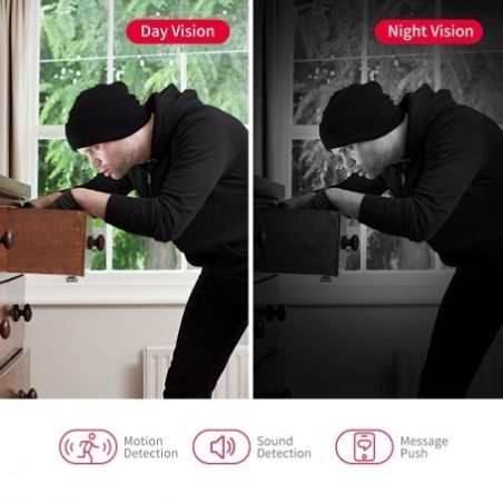 Foscam R2M 2.0Mpx P/T Visión Nocturna, Algoritmo Detección Humana