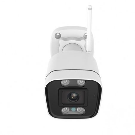 Foscam V5P Cámara IP - WiFi Dual 2.4/5Ghz - 5 Mpx, Exterior con focos y Sirena, Audio bidireccional, Blanca