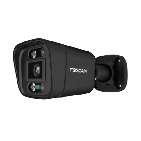 Foscam V5P WIFI Cámara IP - 5 Mpx, Exterior con focos y Sirena, Audio bidireccional, Negra