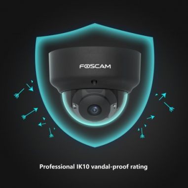 Cámara IP PoE, 2Mpx, Antivandálica IK10, Slot...