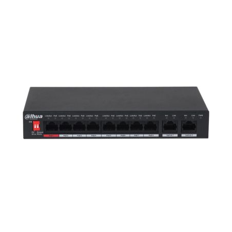 Switch no gestionable de 10 puertos, 8 de ellos PoE