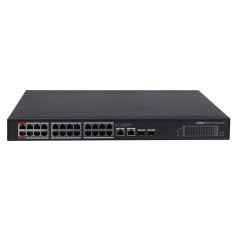 Switch Dahua de 28 puertos Gigabit con 24 PoE