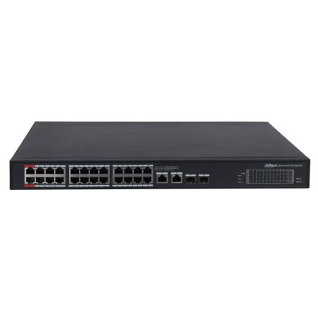Switch Dahua de 28 puertos Gigabit con 24 PoE