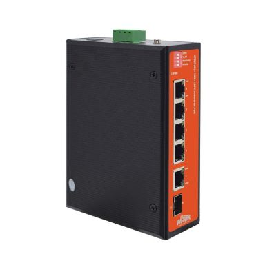 Switch PoE no gestionable de 4 PoE + 1 SFP Gigabit