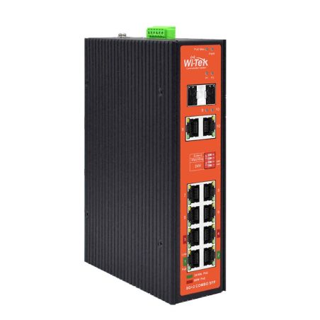 Switch PoE no gestionable de 8 PoE Gigabit + 2 COMBO Gigabit