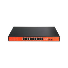 Switch PoE no gestionable de 24 PoE Gigabit + 2 SFP Gigabit