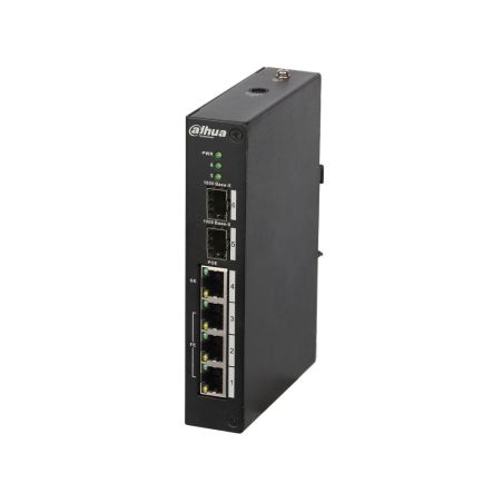 Switch Dahua de 6 puertos con 4 PoE