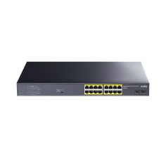 Switch PoE+ de 16 puertos Gigabit y 2 ranuras SFP
