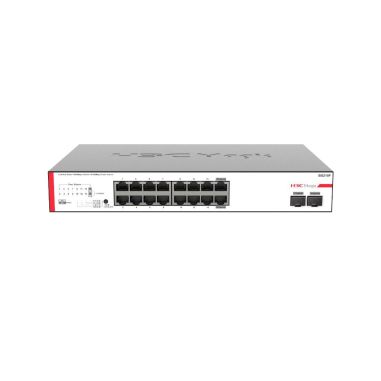 Switch de 16 puertos Gigabit y 2 ranuras SFP