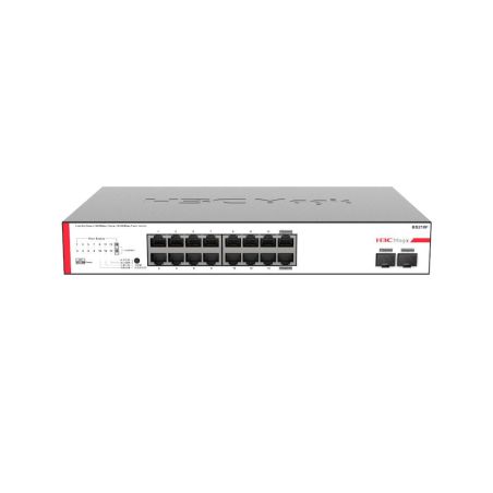 Switch de 16 puertos Gigabit y 2 ranuras SFP