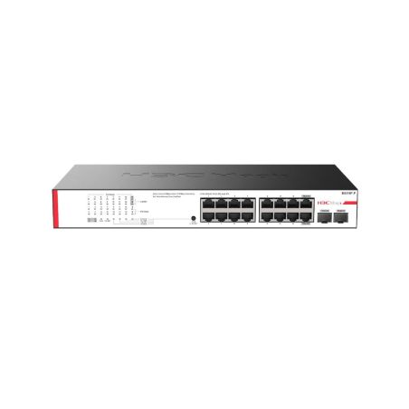 Switch PoE 16 puertos Gigabit + 2 ranuras SFP