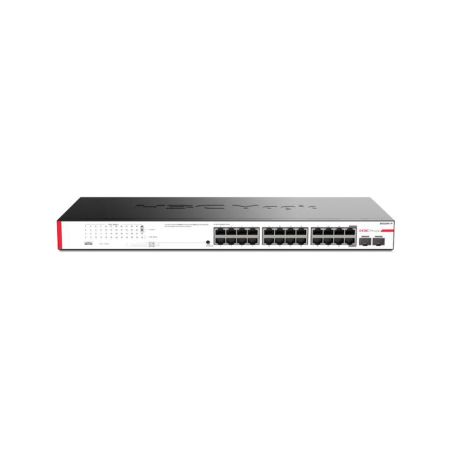 Switch PoE 24 puertos Gigabit + 2 ranuras SFP